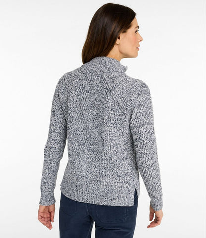 Women's Mariner Shaker Sweater, Quarter-Zip | L.L.Bean online