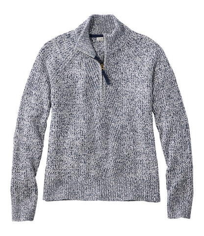 Women's Mariner Shaker Sweater, Quarter-Zip | L.L.Bean online