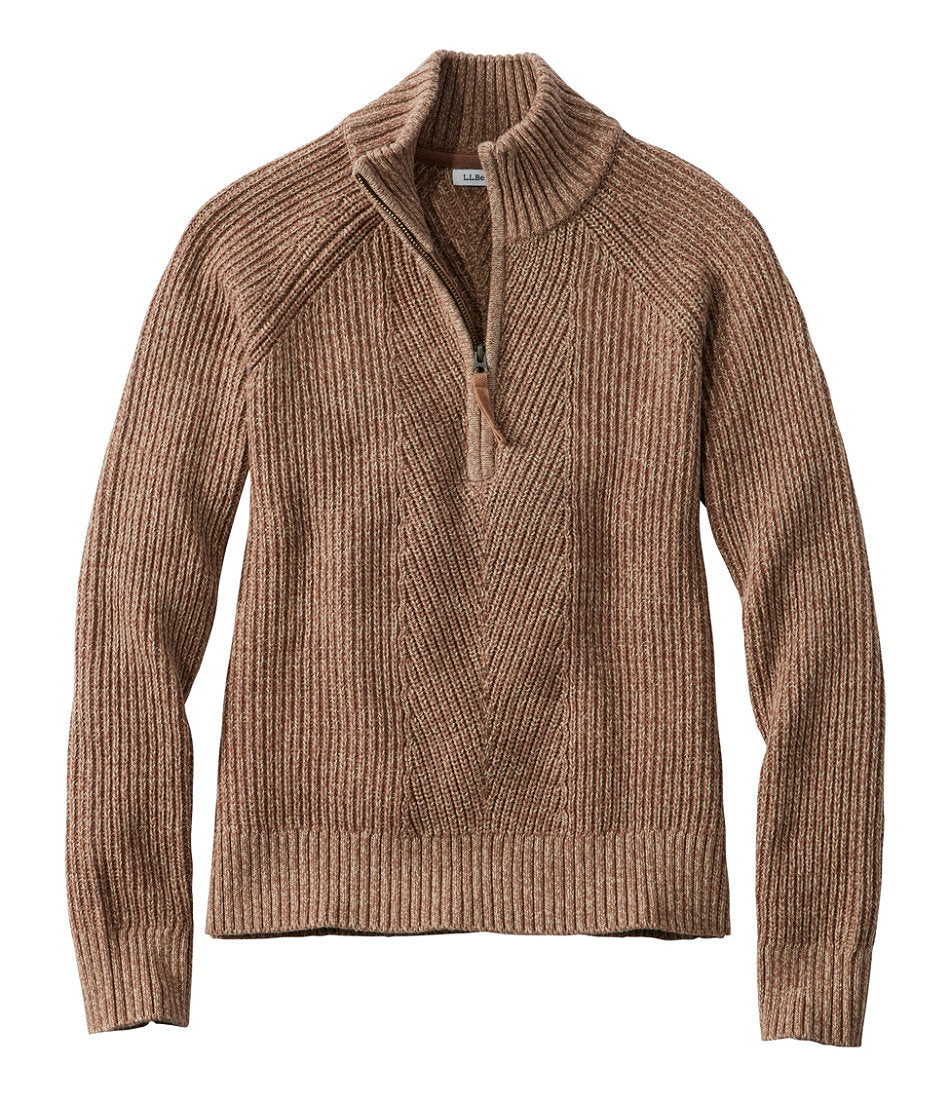 Women's Mariner Shaker Sweater, Quarter-Zip | L.L.Bean online