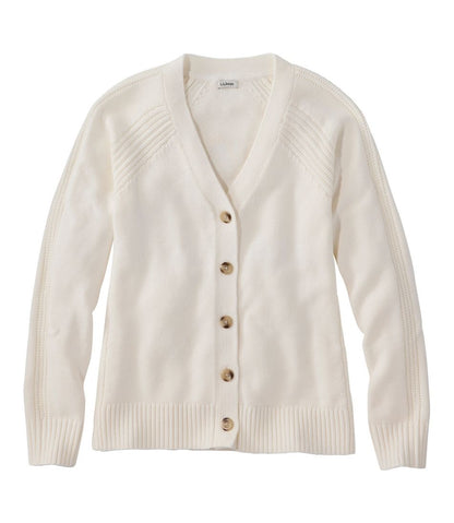 Women's Mariner Shaker Sweater, V-Neck Cardigan | L.L.Bean US