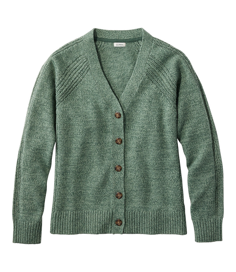 Women's Mariner Shaker Sweater, V-Neck Cardigan | L.L.Bean US