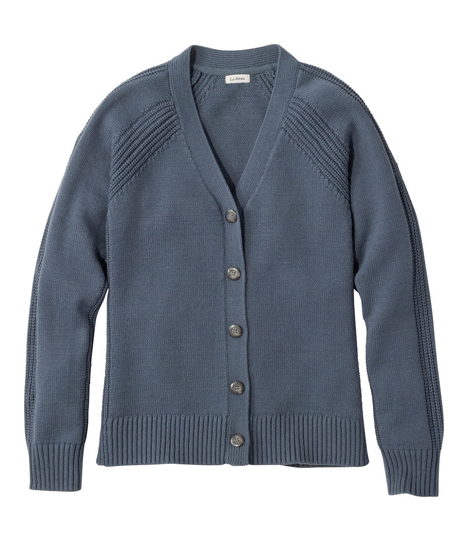 Women's Mariner Shaker Sweater, V-Neck Cardigan | L.L.Bean US
