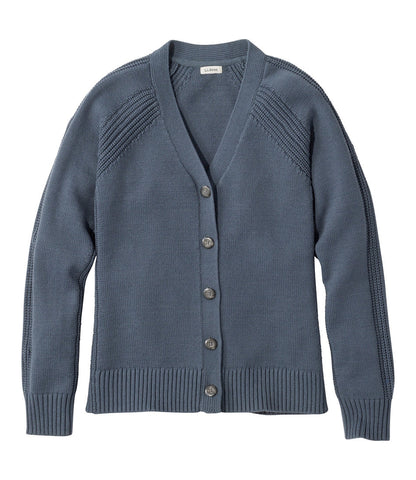 Women's Mariner Shaker Sweater, V-Neck Cardigan | L.L.Bean US