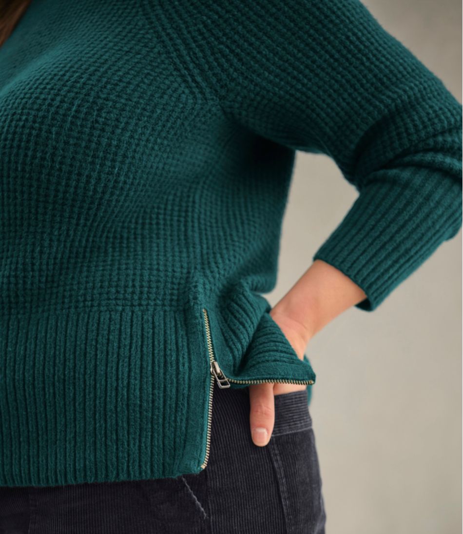 Women's SuperSoft Waffle Sweater, Crewneck | L.L.Bean discount