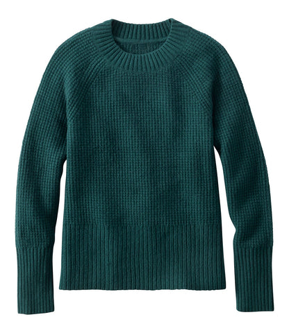 Women's SuperSoft Waffle Sweater, Crewneck | L.L.Bean discount