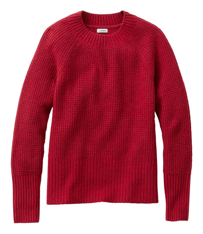 Women's SuperSoft Waffle Sweater, Crewneck | L.L.Bean discount