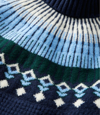 Women's SuperSoft Waffle Sweater, Turtleneck Fair Isle | L.L.Bean online
