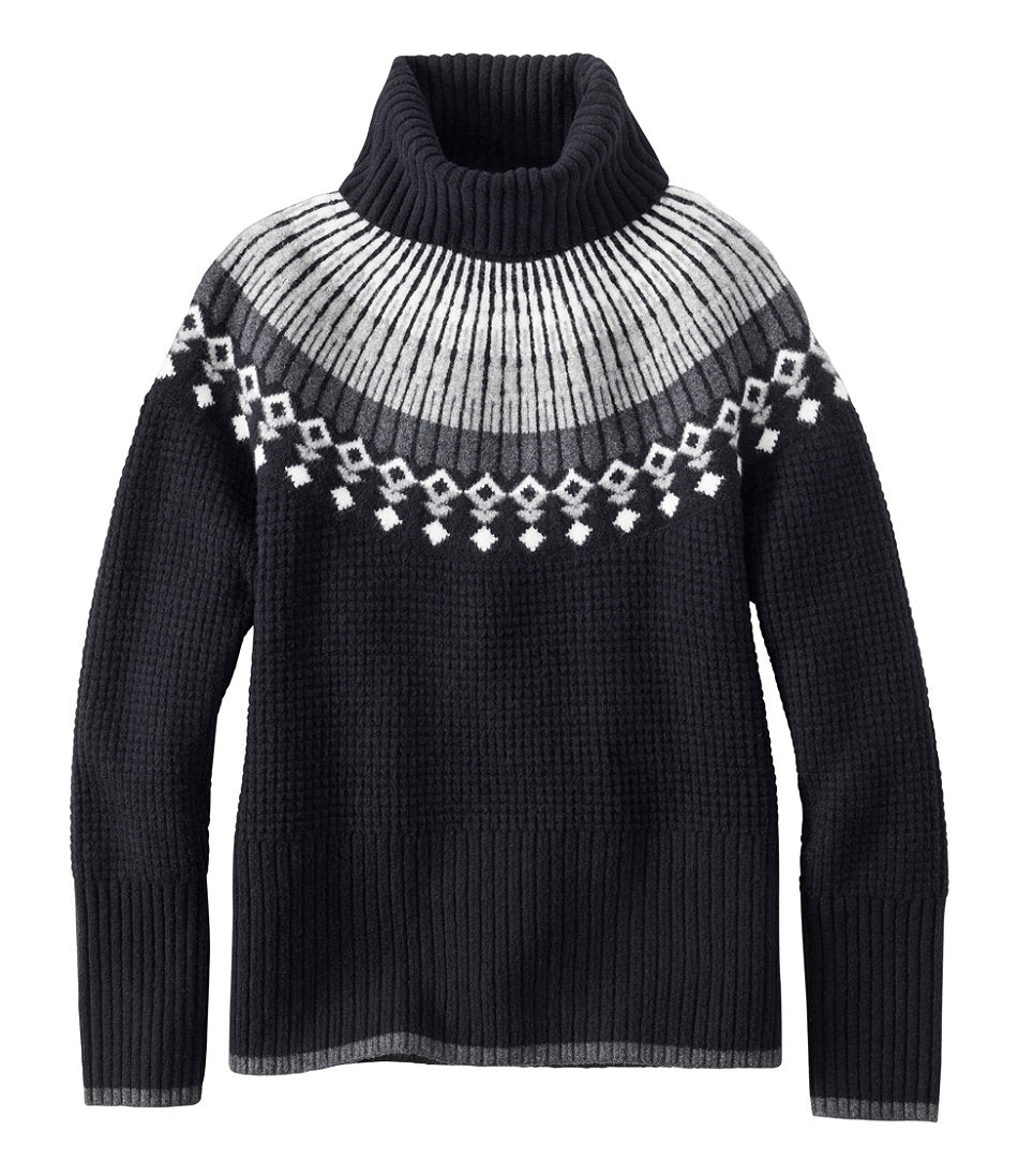 Women's SuperSoft Waffle Sweater, Turtleneck Fair Isle | L.L.Bean online