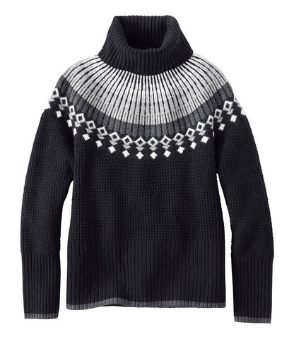 Women's SuperSoft Waffle Sweater, Turtleneck Fair Isle | L.L.Bean online