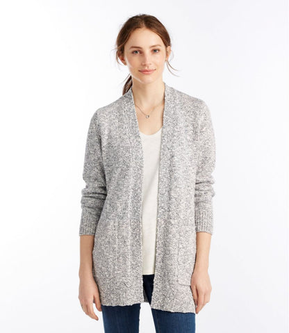 Women's Cotton Ragg Sweater, Open Cardigan | L.L.Bean US