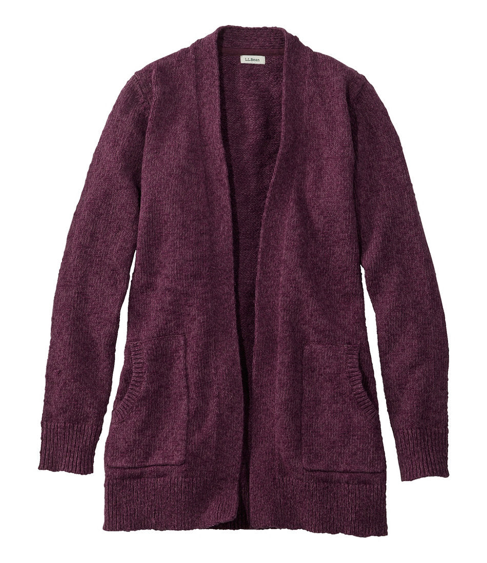 Women's Cotton Ragg Sweater, Open Cardigan | L.L.Bean US