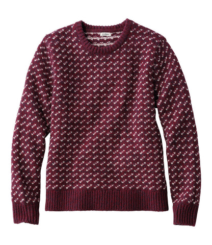 Women's Bean's Classic Ragg Wool Sweater, Crewneck Bird's-Eye | L.L.Bean for sale