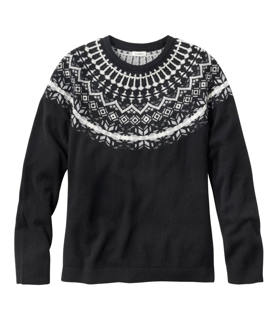 Women's Classic Cashmere Sweater, Crewneck Fair Isle | L.L.Bean online