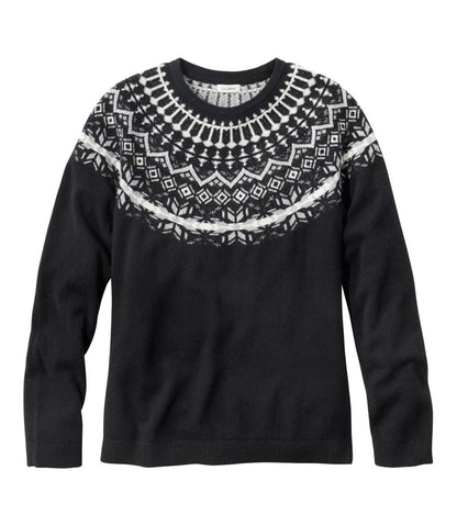 Women's Classic Cashmere Sweater, Crewneck Fair Isle | L.L.Bean online