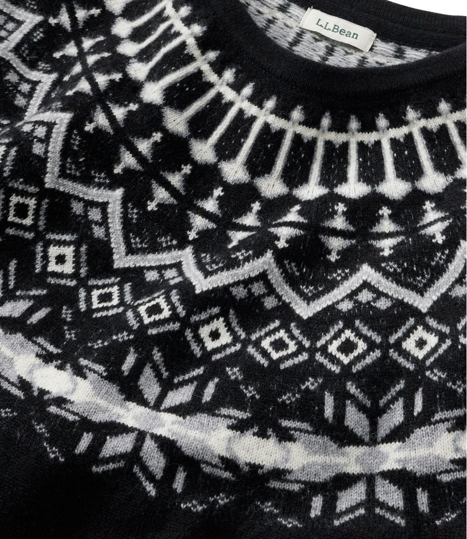 Women's Classic Cashmere Sweater, Crewneck Fair Isle | L.L.Bean online
