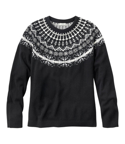 Women's Classic Cashmere Sweater, Crewneck Fair Isle | L.L.Bean online