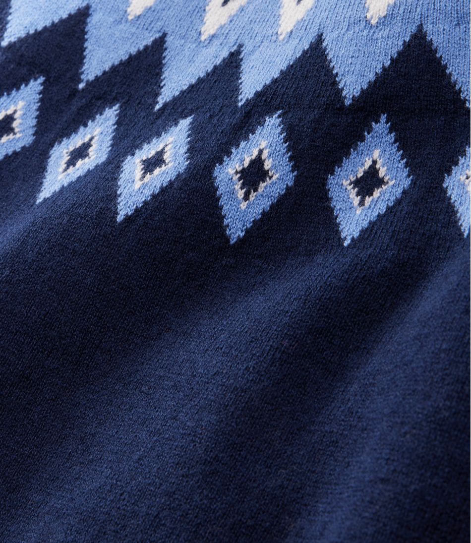 Women's Cotton/Cashmere Sweater, Turtleneck Fair Isle | L.L.Bean discount