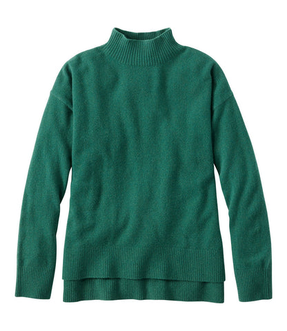 Women's Classic Cashmere Sweater, Relaxed Mockneck | L.L.Bean outlet