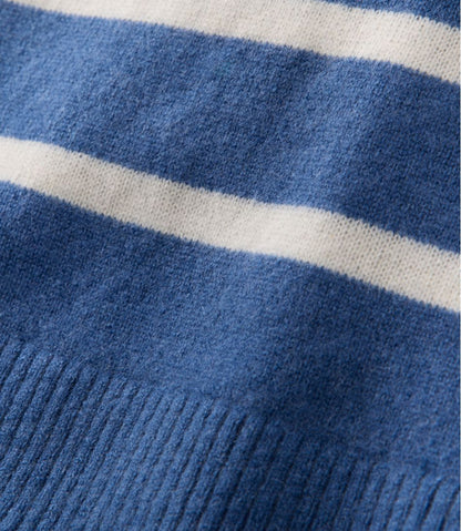 Women's Classic Cashmere Sweater, Crewneck Stripe | L.L.Bean sale
