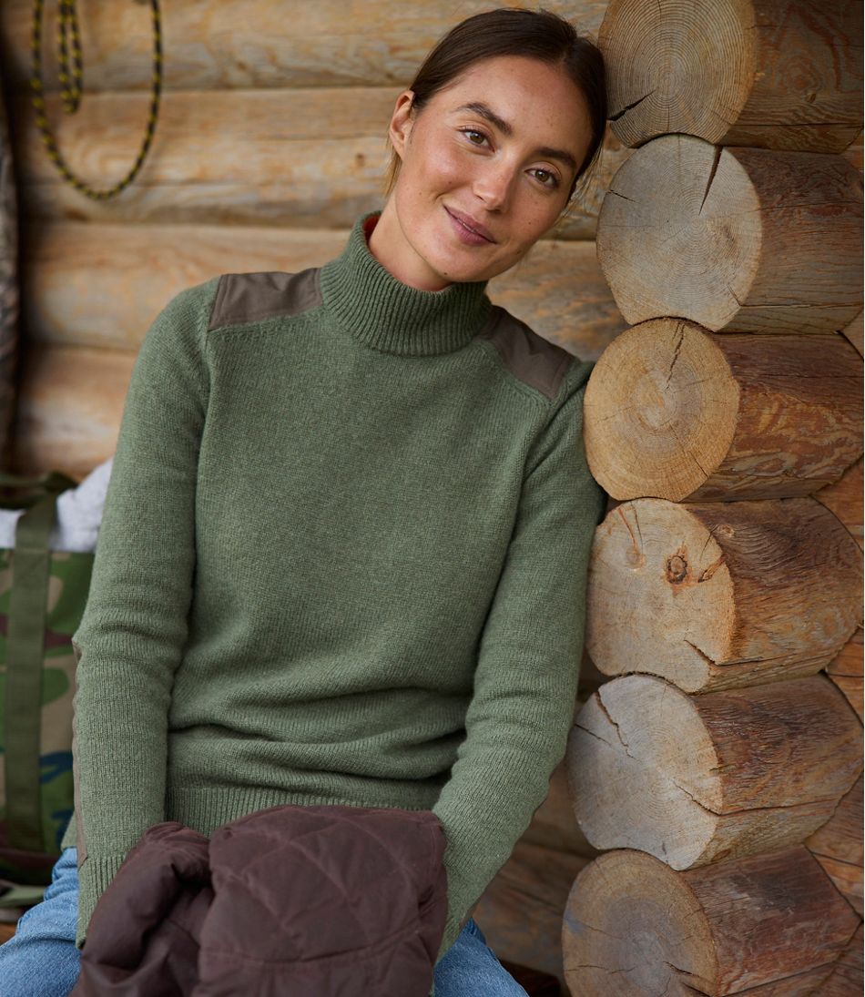 Women's Maine Guide Lightweight Lambswool Sweater | L.L.Bean US