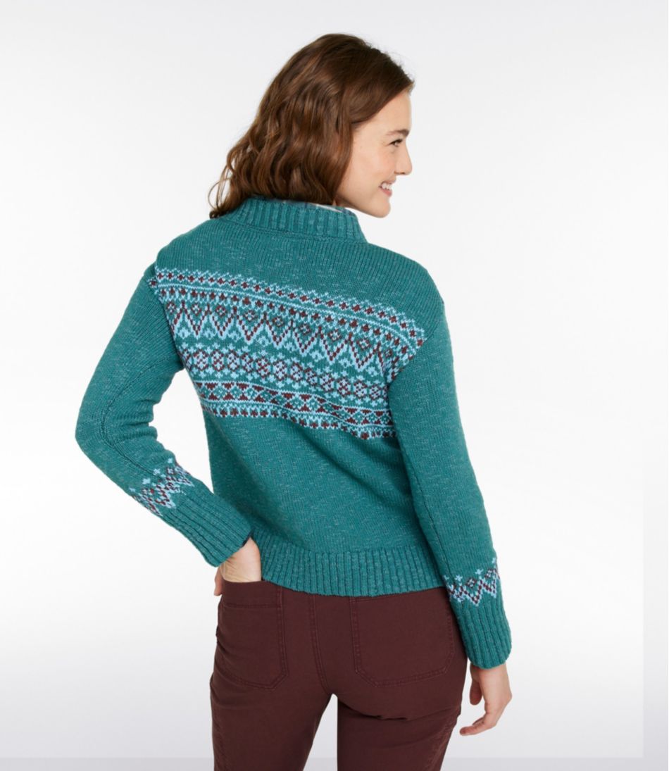 Women's Cotton Ragg Sweater, Crewneck Fair Isle | L.L.Bean discount