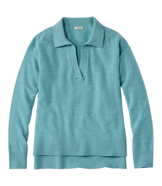 Women's Classic Cashmere Sweater, Relaxed Polo | L.L.Bean online
