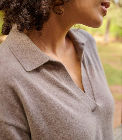 Women's Classic Cashmere Sweater, Relaxed Polo | L.L.Bean online