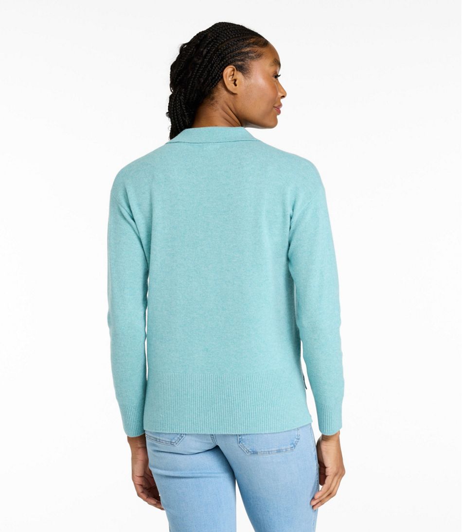 Women's Classic Cashmere Sweater, Relaxed Polo | L.L.Bean online