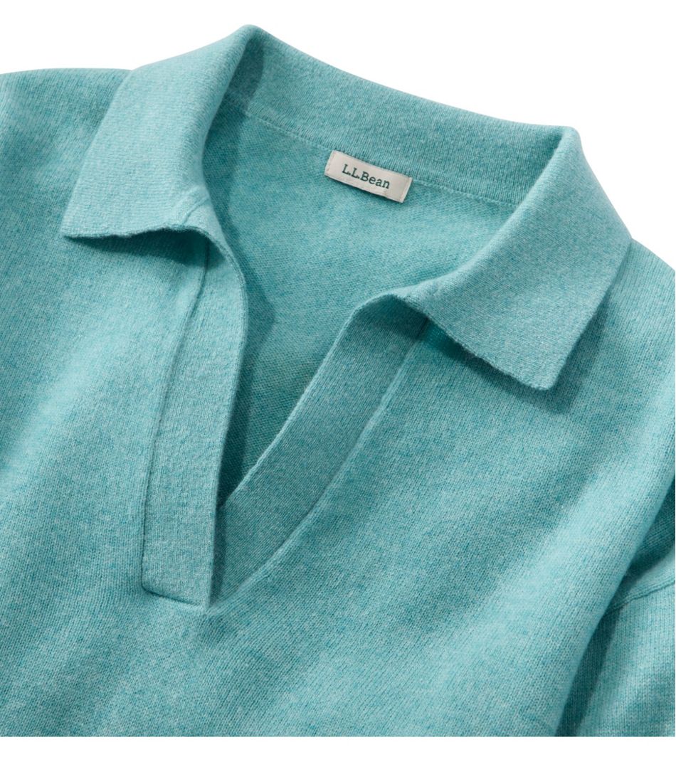 Women's Classic Cashmere Sweater, Relaxed Polo | L.L.Bean online