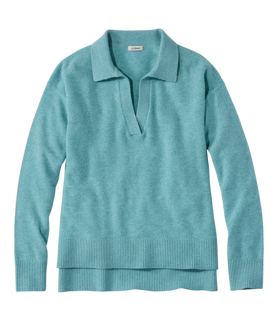 Women's Classic Cashmere Sweater, Relaxed Polo | L.L.Bean online