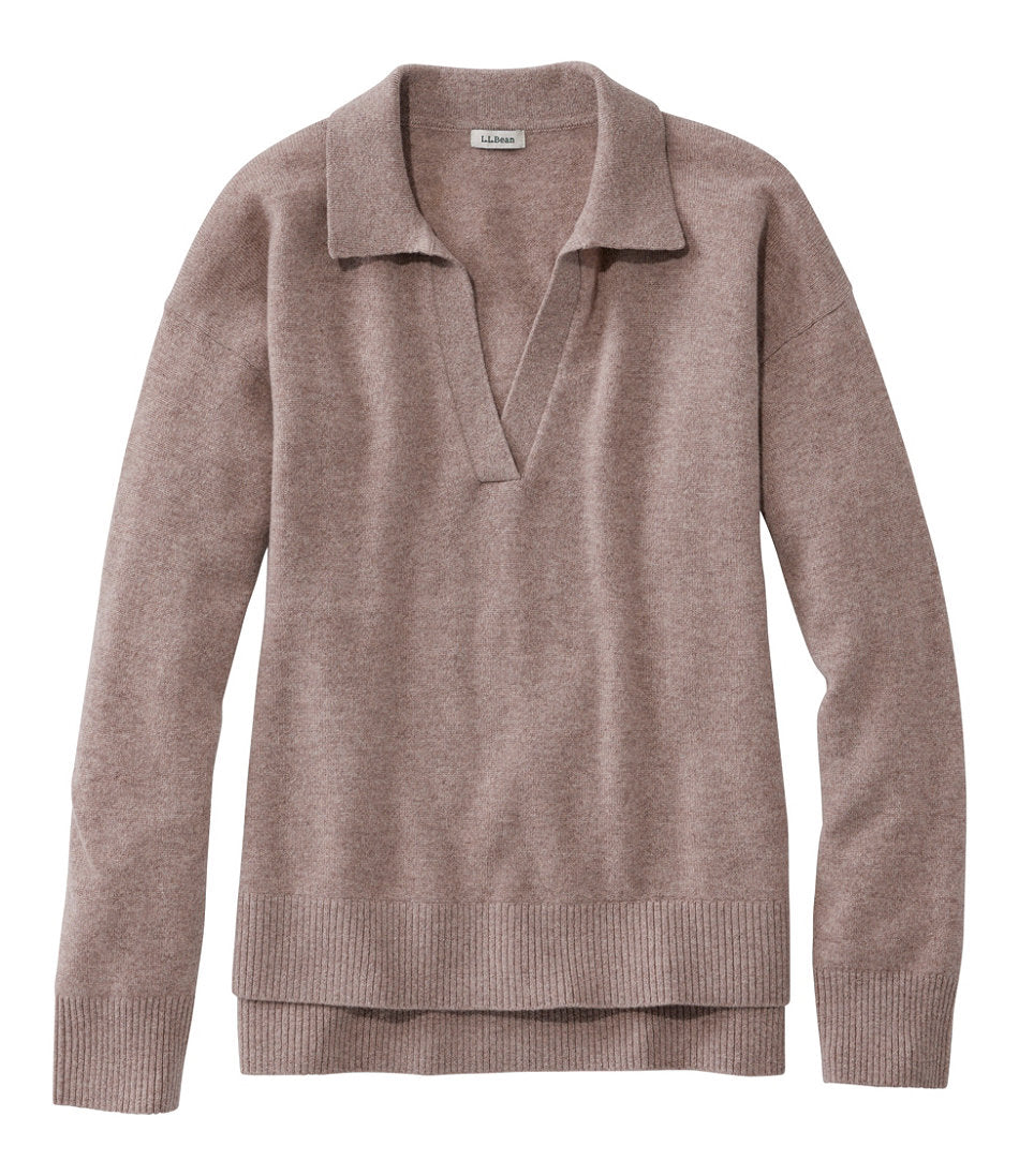 Women's Classic Cashmere Sweater, Relaxed Polo | L.L.Bean online