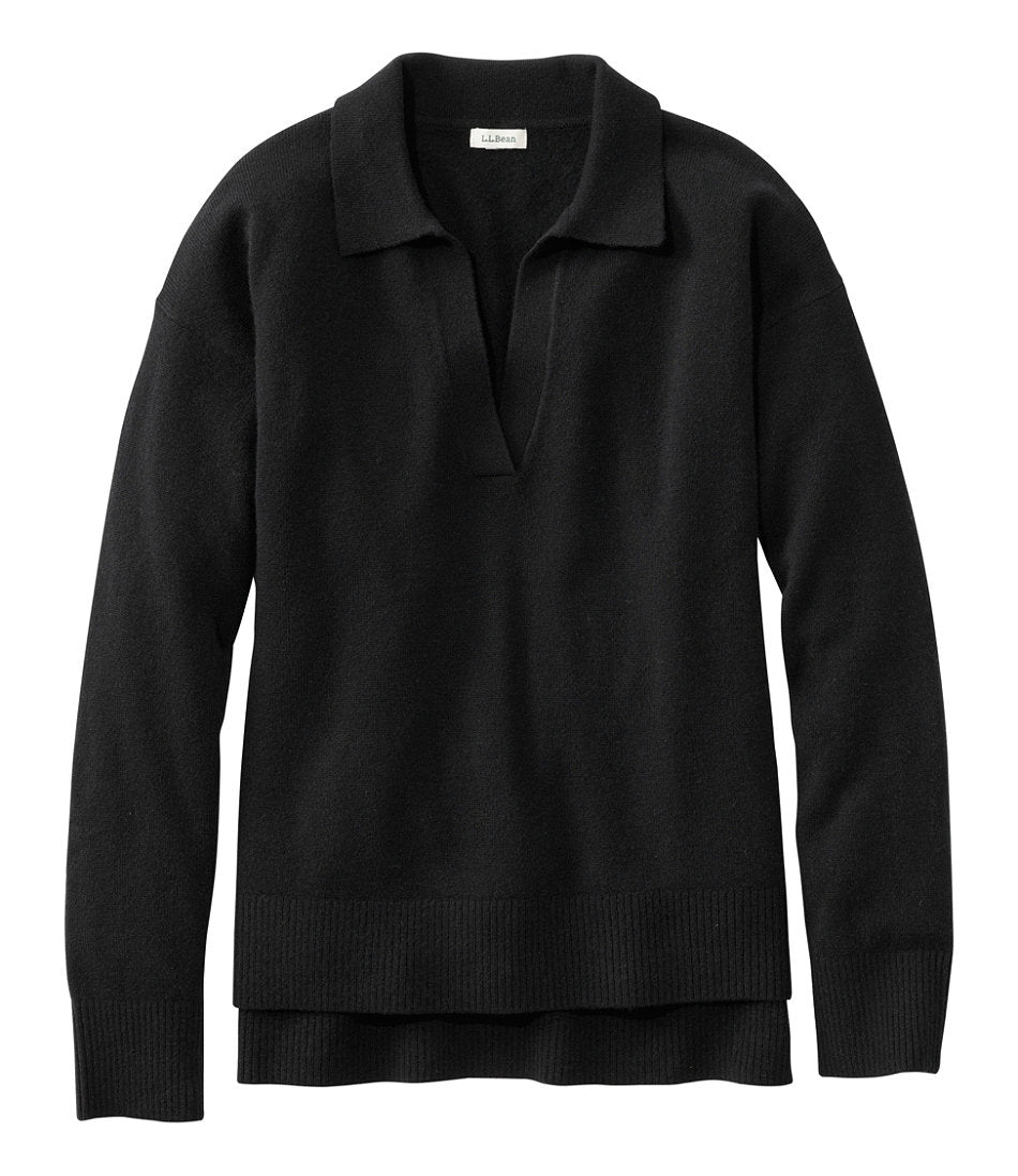 Women's Classic Cashmere Sweater, Relaxed Polo | L.L.Bean online