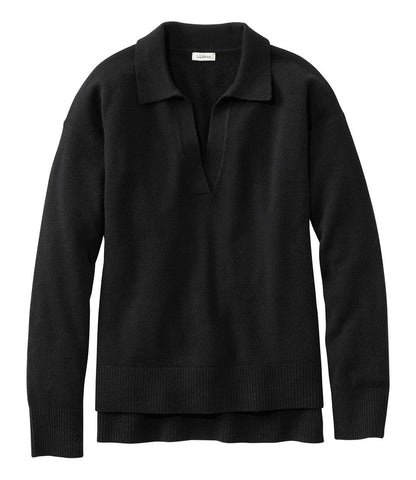 Women's Classic Cashmere Sweater, Relaxed Polo | L.L.Bean online