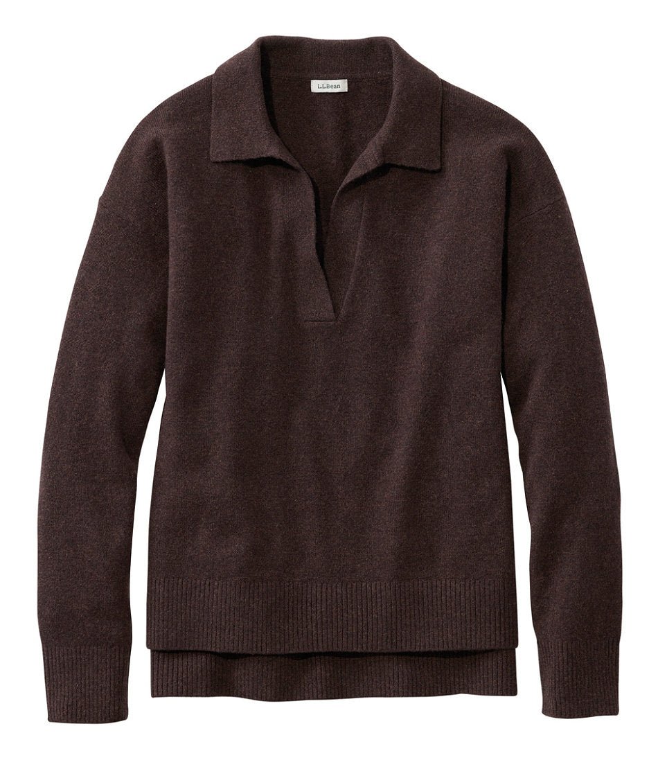 Women's Classic Cashmere Sweater, Relaxed Polo | L.L.Bean online