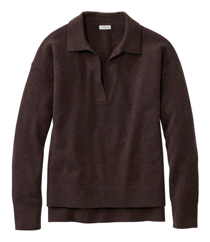 Women's Classic Cashmere Sweater, Relaxed Polo | L.L.Bean online
