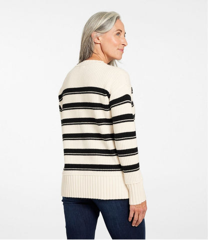 Women's Heritage Heirloom Wool/Cashmere Sweater, Crewneck Stripe | L.L.Bean US