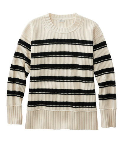 Women's Heritage Heirloom Wool/Cashmere Sweater, Crewneck Stripe | L.L.Bean US