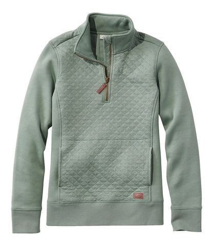 Women's Quilted Quarter-Zip Pullover | L.L.Bean for sale
