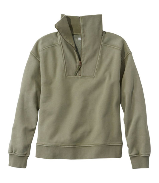 Women's Sunwashed Sweats, Quarter-Zip | L.L.Bean on sale