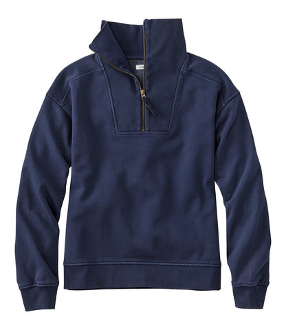 Women's Sunwashed Sweats, Quarter-Zip | L.L.Bean on sale