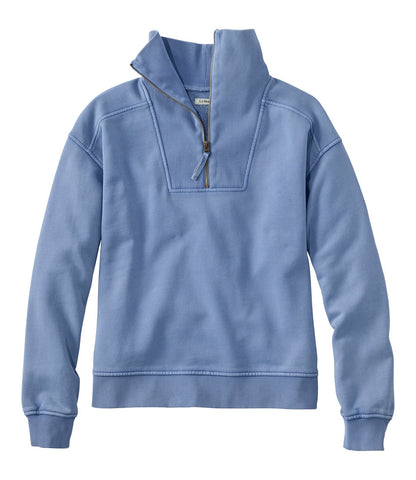 Women's Sunwashed Sweats, Quarter-Zip | L.L.Bean on sale