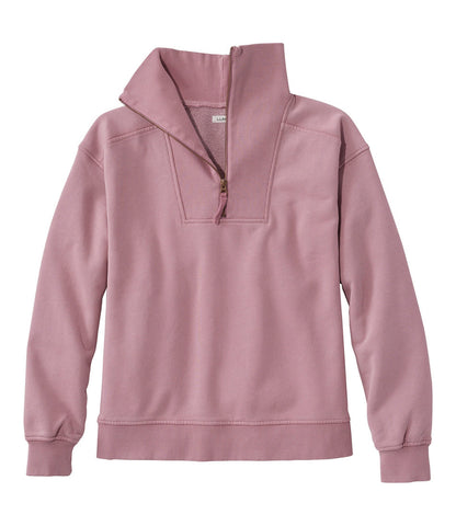 Women's Sunwashed Sweats, Quarter-Zip | L.L.Bean on sale