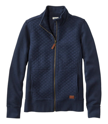 Women's Quilted Full-Zip Sweatshirt | L.L.Bean on sale