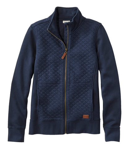 Women's Quilted Full-Zip Sweatshirt | L.L.Bean on sale