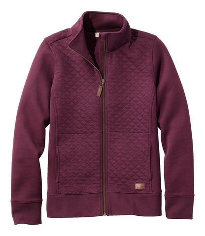 Women's Quilted Full-Zip Sweatshirt | L.L.Bean on sale