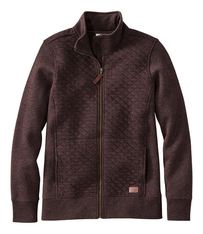 Women's Quilted Full-Zip Sweatshirt | L.L.Bean on sale