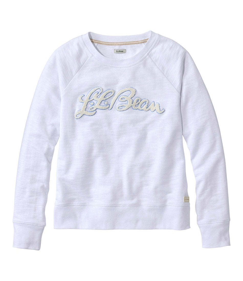 Women's Peaks Island Crewneck, Logo | L.L.Bean US