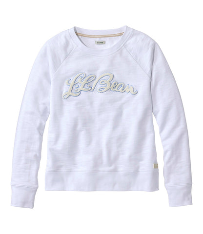 Women's Peaks Island Crewneck, Logo | L.L.Bean US