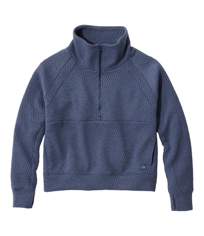 Women's Ridgeknit Half-Zip Pullover, Oversized | L.L.Bean for sale