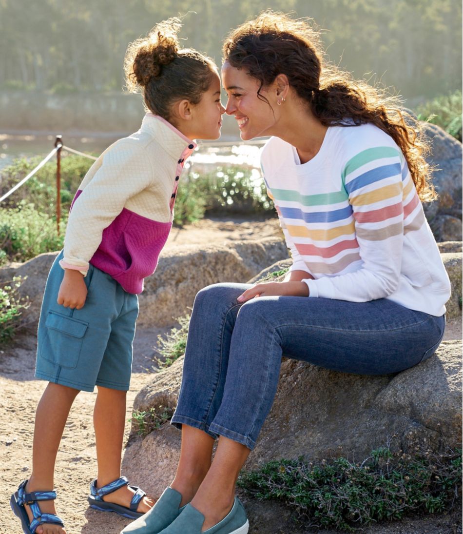 Women's Peaks Island Crewneck, Stripe | L.L.Bean for sale